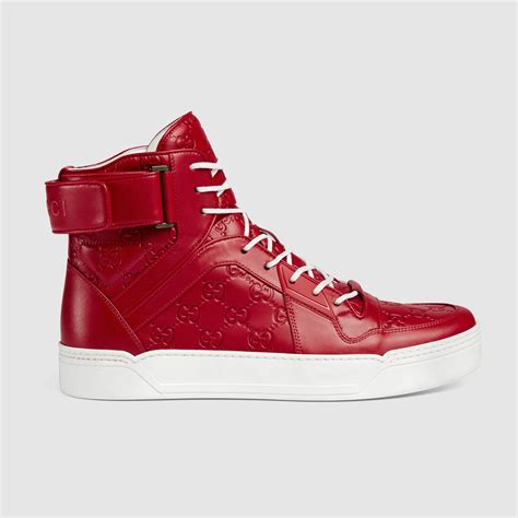 gucci trainers red sole|Buy Gucci Signature High Top 'Red' .